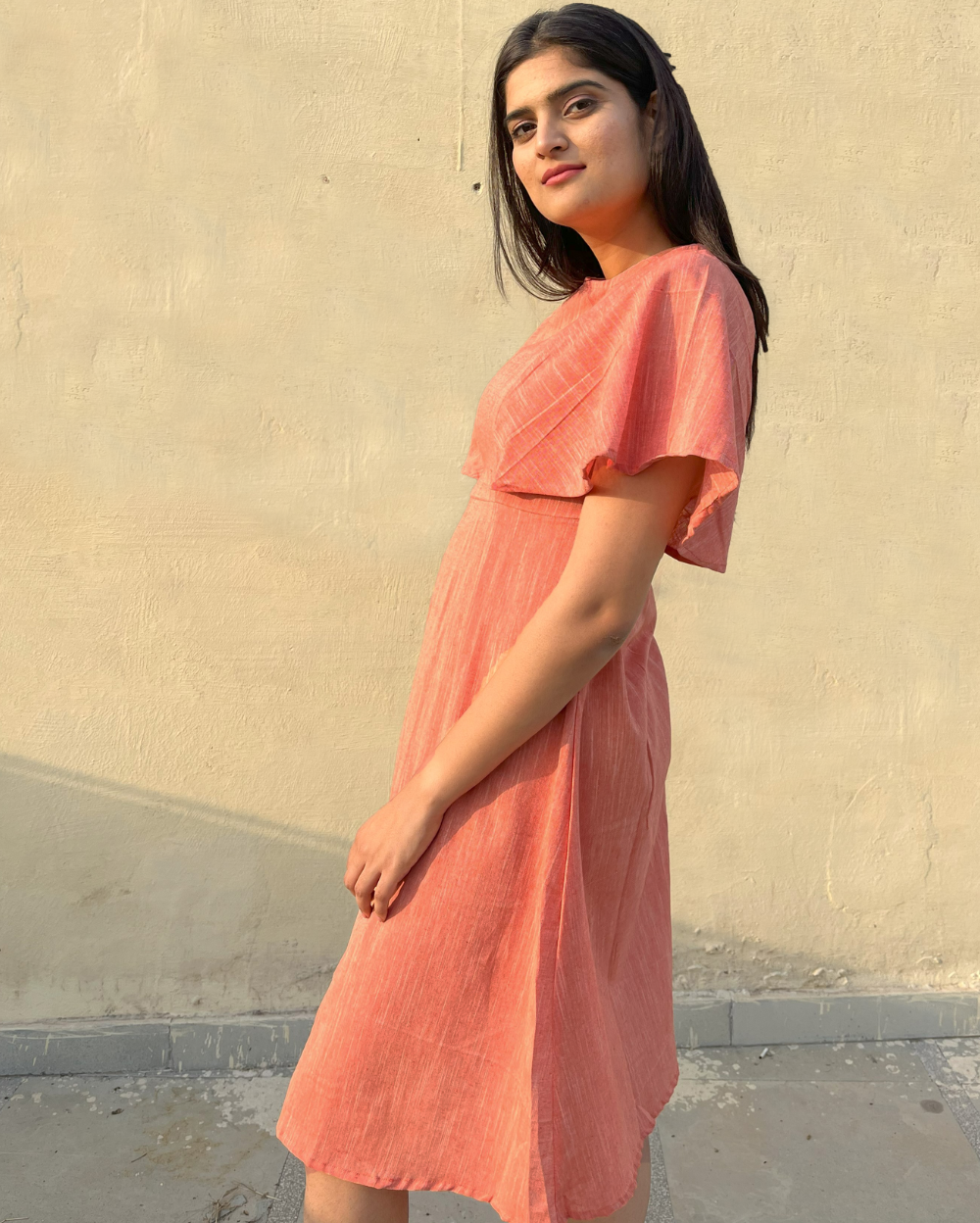 The Cotton Cape Dress