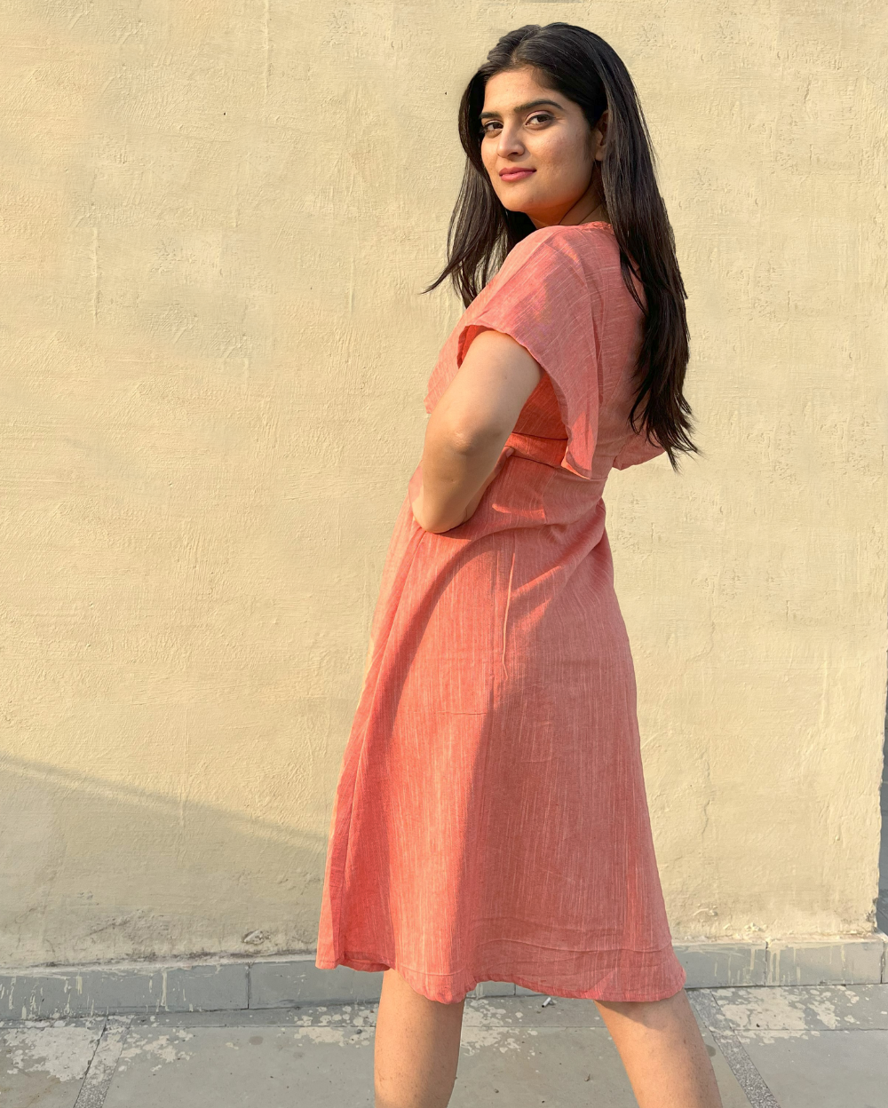 The Cotton Cape Dress